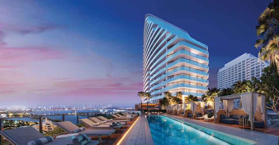 Four Seasons Fort Lauderdale Oceanfront Tower and Pool Deck